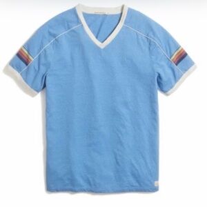 Marine Layer Varsity V Neck Tee Size Medium